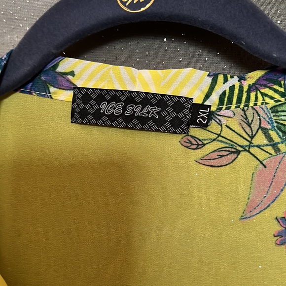 Ice Silk Sheer Tunic Top 2XL - Picture 5 of 7